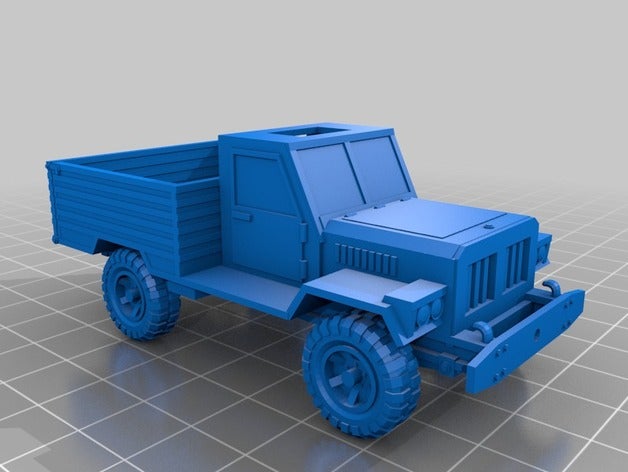 28mm de ramassage modèle des véhicules l'automobile voiture le châssis la conversion bricolage téléchargement kit pièces pick-up technique piste véhicule roues 3D print model - Mito3D