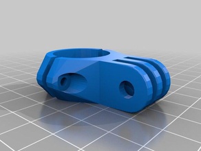soporte manillar de gopro la cámara personalizado 3d print model - Mito3D