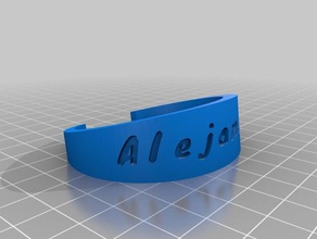 alejandro pulseiras personalizado 3d print model - Mito3D