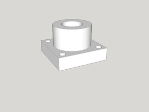 10mm round bar holder parts 3d print model - Mito3D