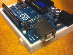 arduino uno r3 base l'elettronica breadboard sketchup 3d print model - Mito3D