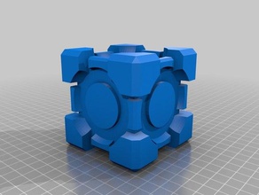 portal cube 3d printing companion 3d print model - Mito3D
