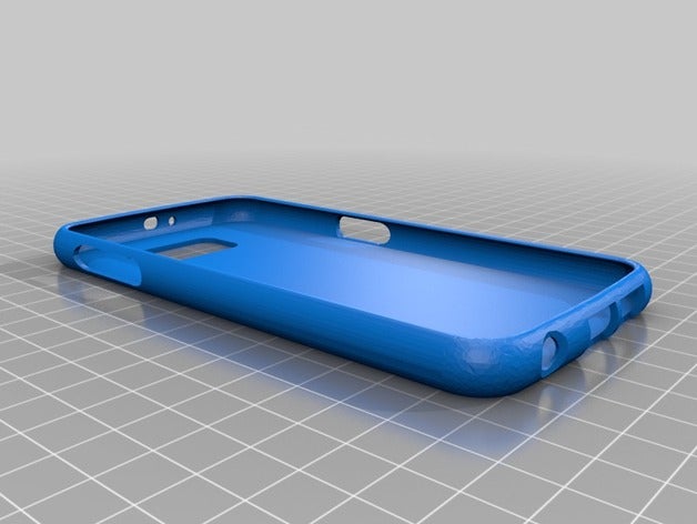 samsung galaxy s6 case template 3D print model - Mito3D