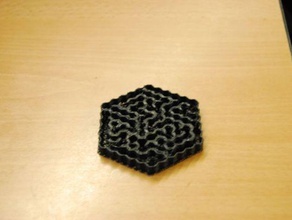3d labyrinth generator other hexagonal maze part toy 3d print model - Mito3D