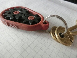 gear keychain accessories key chain 3d print model - Mito3D