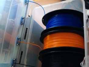 airtight filament delivery system almost 3d printer accessories spool holder 3d print model - Mito3D