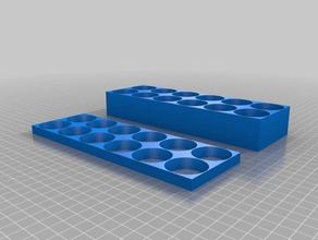 my customized er32 type collet holder tool holders & boxes 3d print model - Mito3D