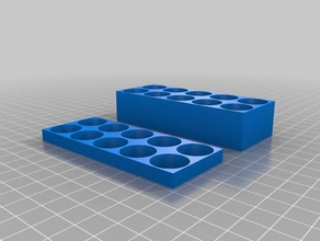 my customized er16 type collet holder tool holders & boxes 3d print model - Mito3D