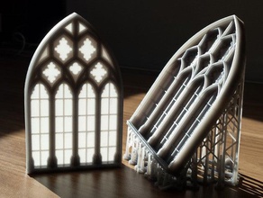 Gotik pencere binalar ve yapılar mimarlık sanat Katedral formlabs 1 form sla buhar kök tvy 3d print model - Mito3D