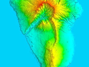 palma Kanarya Adaları spor ve açık hava 3d kabartma harita coğrafya nasa srtm kaldırdı 3d print model - Mito3D