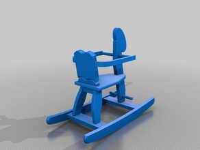 rocking horse toy & game accessories 3d print model - Mito3D