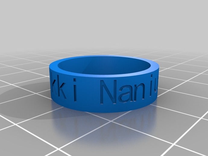 anillo para mi esposa rings customized 3D print model - Mito3D