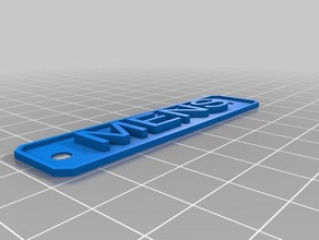 mens signos y logotipos personalizado 3d print model - Mito3D