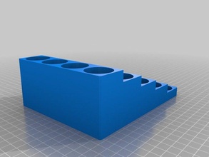 stepped bottle rack- vacuum forming mold other 3d print model - Mito3D