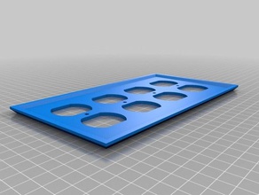 4 gang duplex outlet cover plate decor customized 3d print model - Mito3D