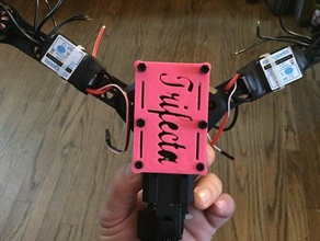 trifecta çift katlı 3d baskı multirotor quanum tricopter 3d print model - Mito3D