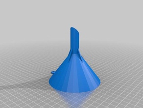 kitchen funnel & dining customized funnels skewed 3d print model - Mito3D