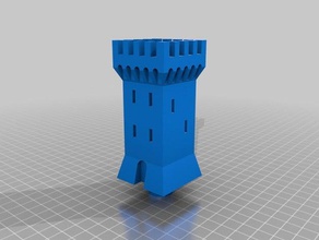 tower Zapfhahn Küche und Esszimmer 3d print model - Mito3D