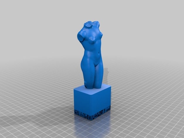 female torso tap handle kitchen & dining 3D print model - Mito3D