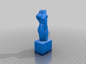 female torso tap handle kitchen & dining 3d print model - Mito3D