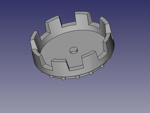 gran almena para torreón 7 exinios diametro exin castillos juguetes de construcción almen 3d print model - Mito3D