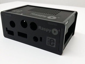 raspyplay4 klasik ses müzik cihazı durumda bilgisayar kasa lasercut lazer kesici mikroe mikroelektronika açık kaynak pi oyna ahududu raspberry raspi esas alındığı 3d print model - Mito3D