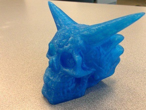 celtic skull horns creatures 3d art head human mashup model supportless 3d print model - Mito3D