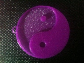 ying yang la joyería 3d espíritu colgante jinjan clave llavero el 3d print model - Mito3D