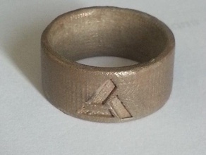 abstergo anillo los anillos 3d print model - Mito3D
