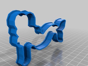 silo mermaid cookie cutter kitchen & dining cookiecutter cookies 3d print model - Mito3D