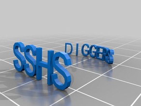 11 digger yüzük boyutu özelleştirilmiş 3d print model - Mito3D