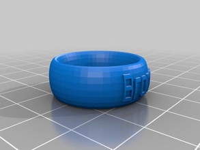 mon texte personnalisé ringbraceletcrown chose la mode 3d print model - Mito3D