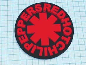 red hot chili peppers logo işaretler ve logolar rhcp 3d print model - Mito3D