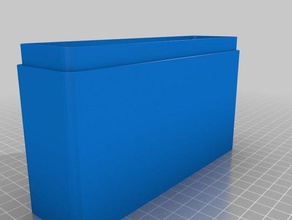 microfichas de armazenamento paramétrico caixa inferior recipientes personalizado 3d print model - Mito3D