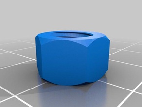 1 4-20 tripé porca partes personalizado 3d print model - Mito3D