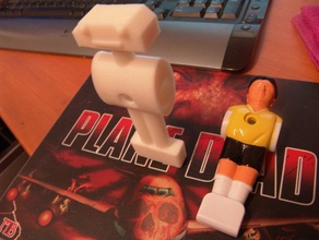robo soccer player other featured foosball 3d print model - Mito3D
