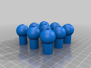 polybot rod sphere cap other joint openscad parametric socket yazzo 3d print model - Mito3D