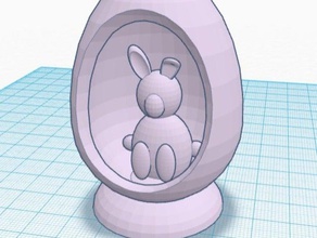 el huevo de pascua La impresión en 3d bunny la conejo 3d print model - Mito3D