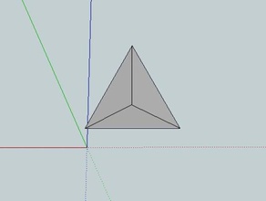 3 lati piramide su 4 die 1-pollici solido parti della 4-parteggiato muore tetraedro 3d print model - Mito3D