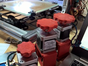 nema 17 knob m3 screw 3d printer accessories nema17 stepper motor 3d print model - Mito3D