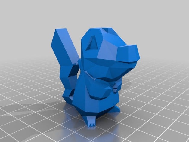 totochu brinquedo & acessórios para jogos low-poly mashup pikachu pokemon totodile 3D print model - Mito3D