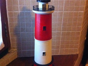 die Runde Basis Leuchtturm-Modell Gebäude & Strukturen Dekoration Beleuchtung Leuchtturm 3d print model - Mito3D