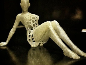 de voronoi experimento no 13 confidencial 1 las esculturas experimental fdm ningún apoyo escultura 3d print model - Mito3D