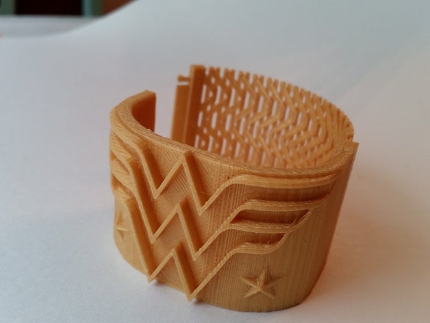 wonder woman bracelet bracelets cosplay superhero 3D print model - Mito3D