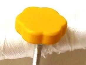 thumbscrew openscad source parts thumb screw knob 3d print model - Mito3D
