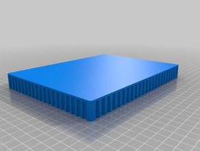 my customized customisable anti-curl cuboid base plate 2 3d printing tests 3d print model - Mito3D