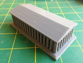parthenon dicker Basis Gebäude & Strukturen Architektur Tempel 3d print model - Mito3D