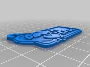damaris keychains customized 3d print model - Mito3D