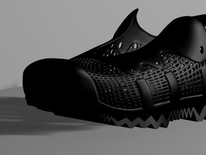 adidas inspired sneaker fashion design mesh shoe shoes sneakers 3d print model - Mito3D