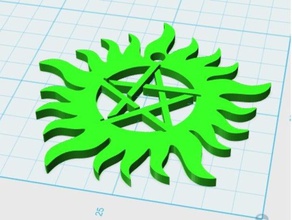 sunstar jewelry amulet keychain nature necklace star sun 3d print model - Mito3D